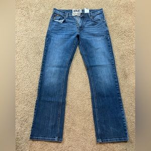 Men’s Ariat jeans, 34x34, slim straight fit.